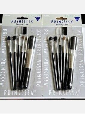 NWT 》2×《 PRINCESSA 6-pc MAKEUP BRUSH SETS!